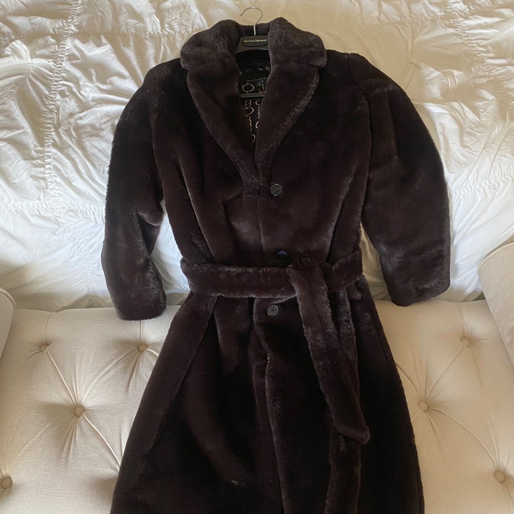 Banana Republic Long Fur Coat